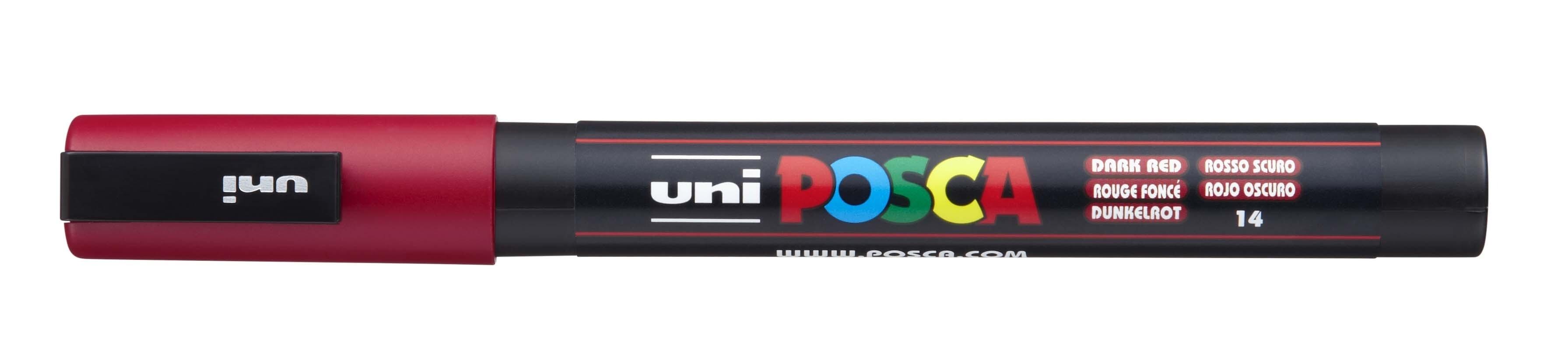 Posca Rotulador PC-3M Rojo Oscuro