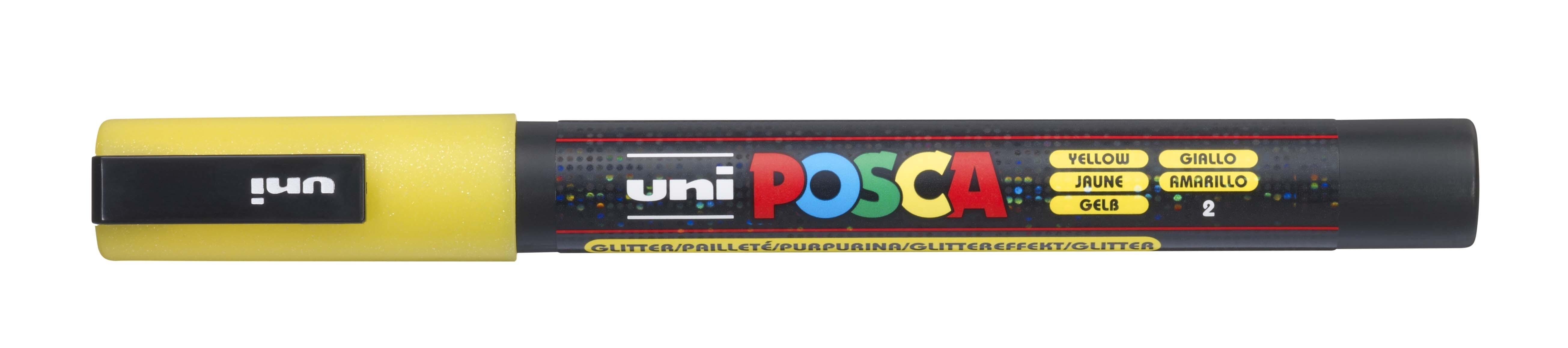 Posca Rotulador PC-3ML Amarillo Purpurina