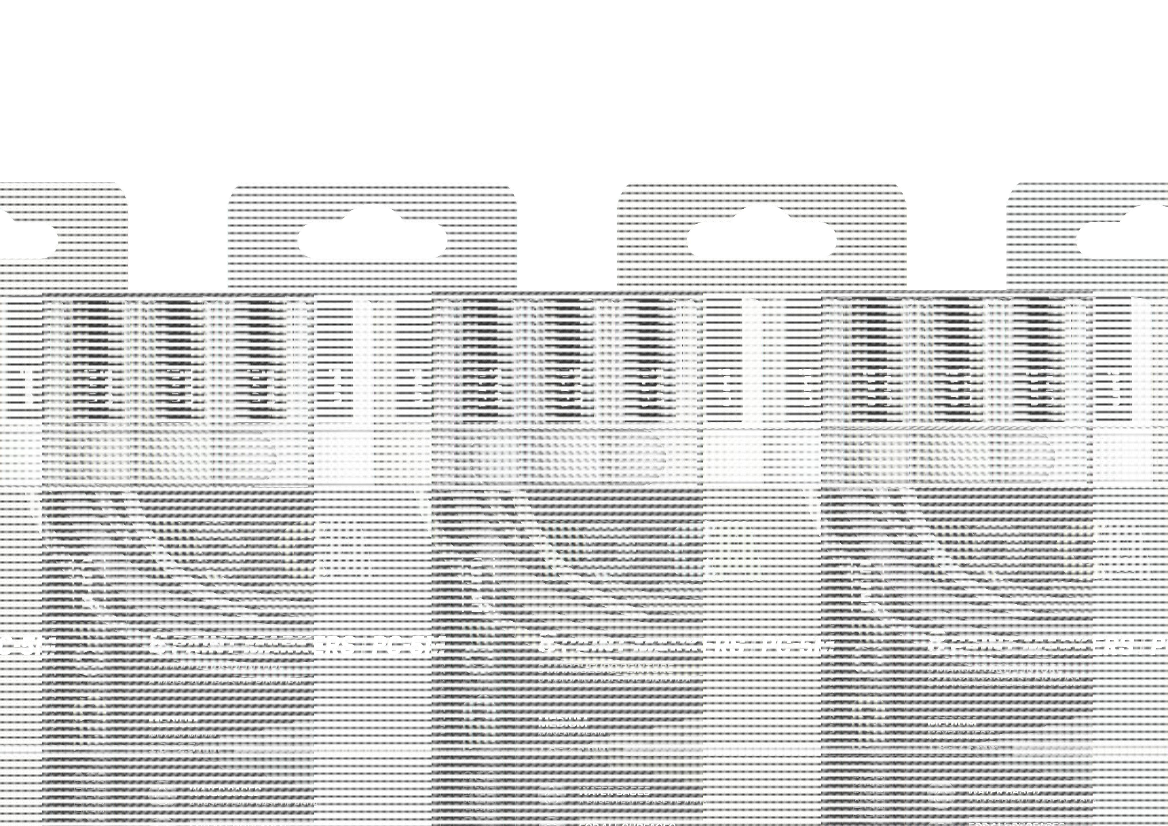 Posca Rotulador PC-5M/8C Set Colores Suaves